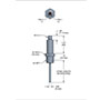 810 Series Compact Temperature Transmitter, -22/125 ºF Temperature Range, 4-20 mA Output, 1/2 NPT Process Connection, M12 x 1 (4-Pin), 1.0 in Stem, 6 mm Diameter